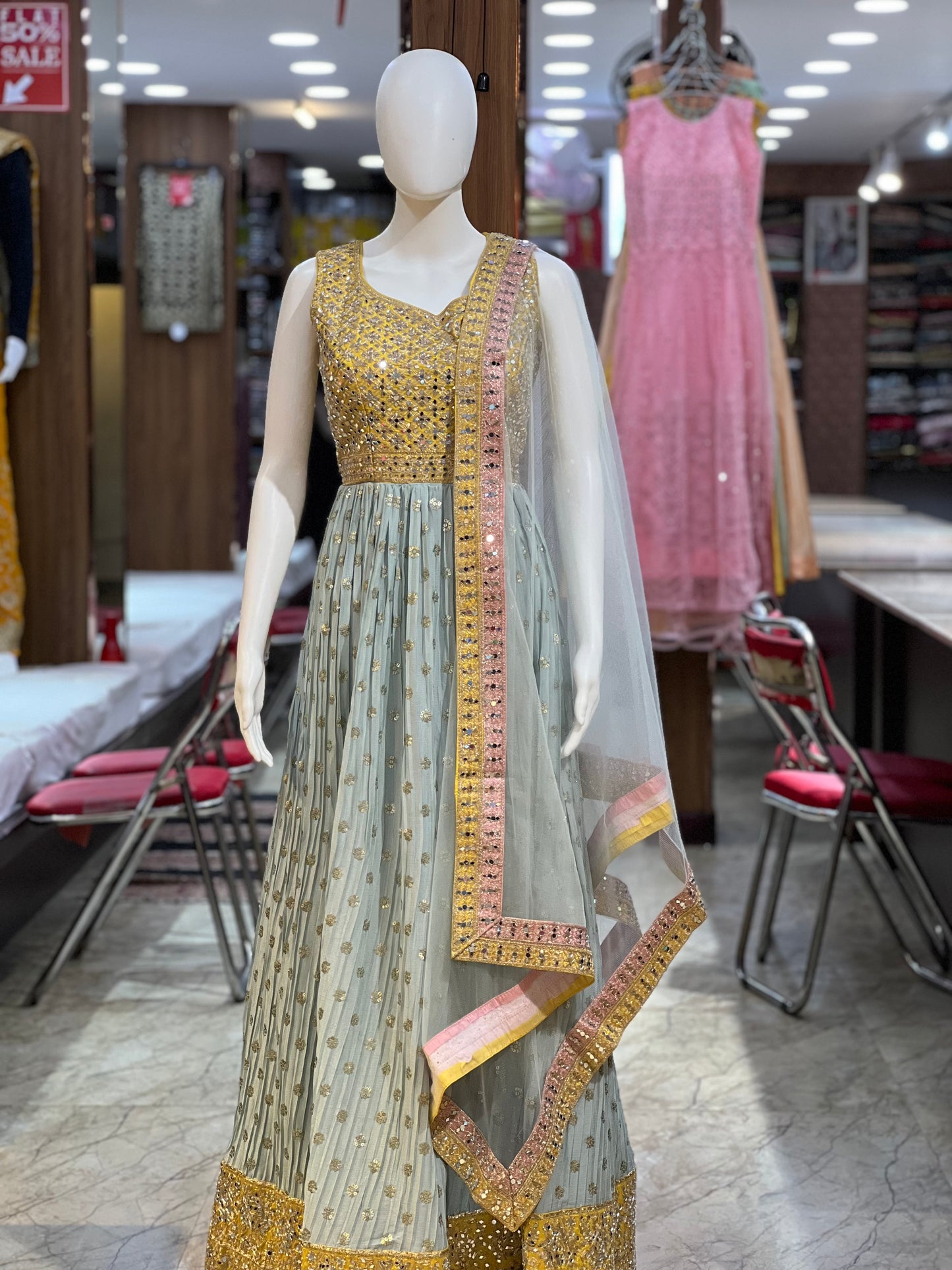 Multi-Coloured Party Wear